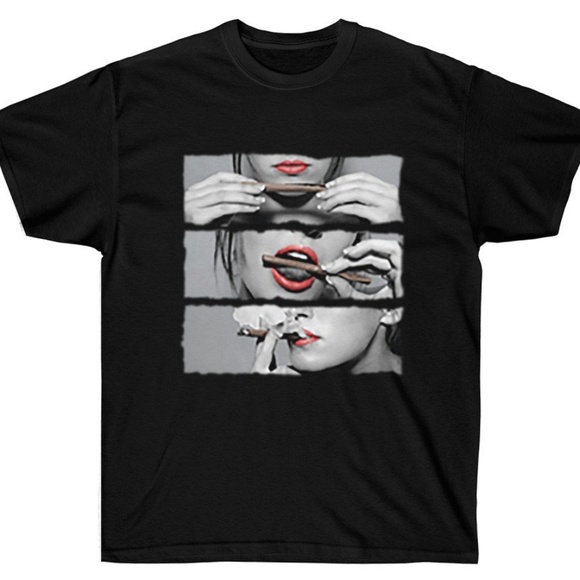 daku Other - Daku Roll Lick Smoke Mens Kush Weed Marijuana Tee